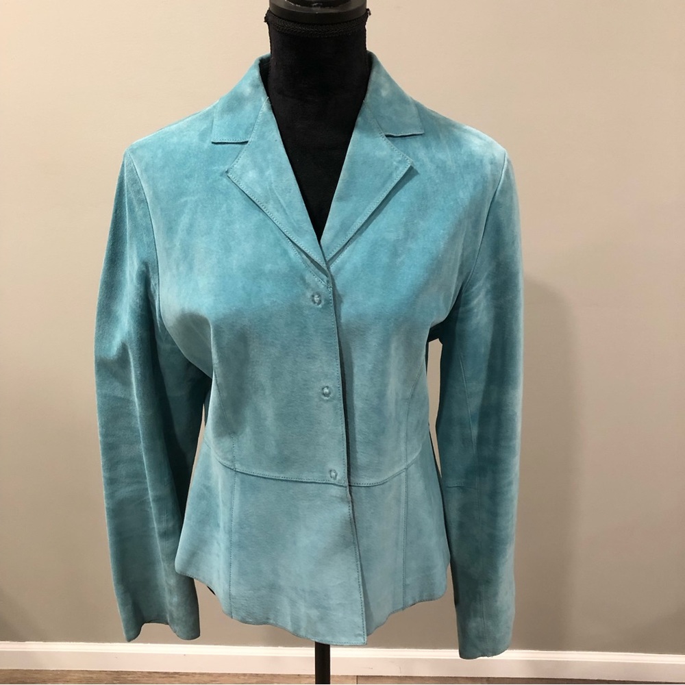 Leather suede jacket